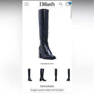 BRAND NEW VINCE CAMUTO WIDE LEG BLACK BOOTS